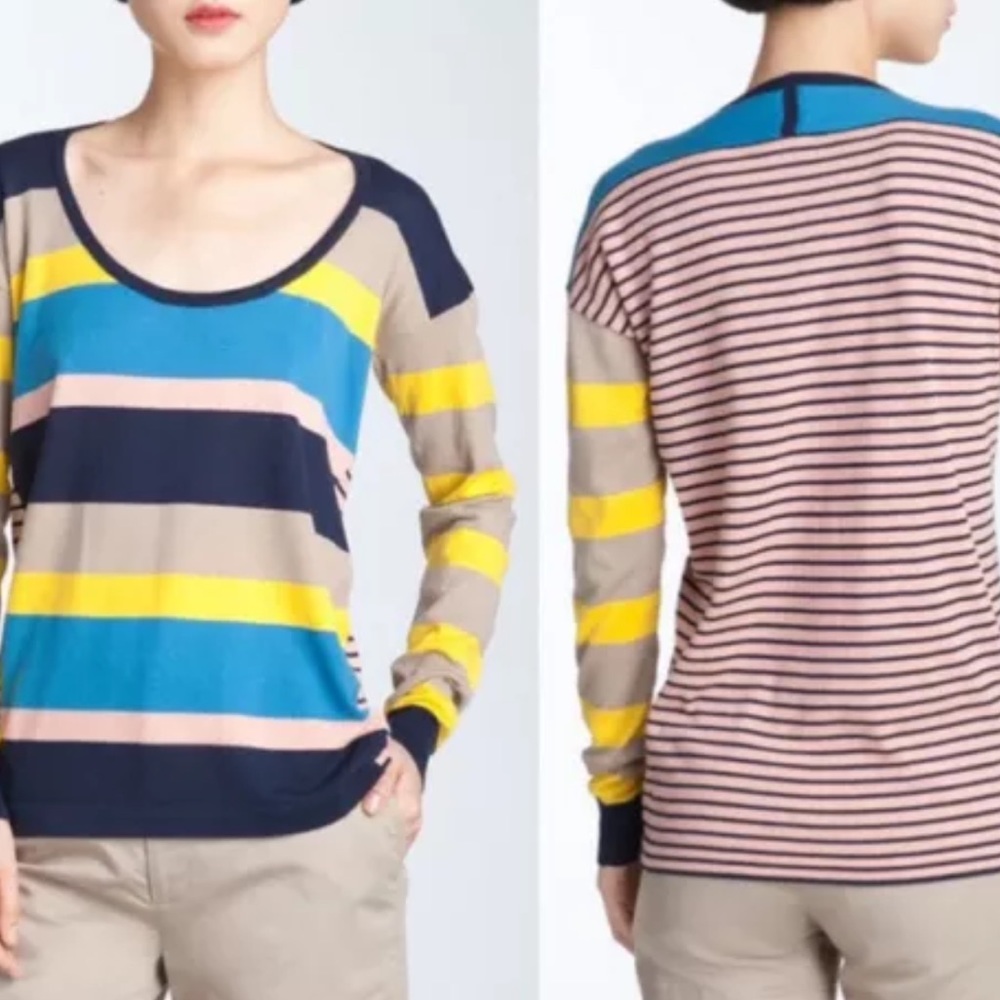 marc jacobs Trixie Mixed Stripe sweater, 100% Cotton, Size Small $182